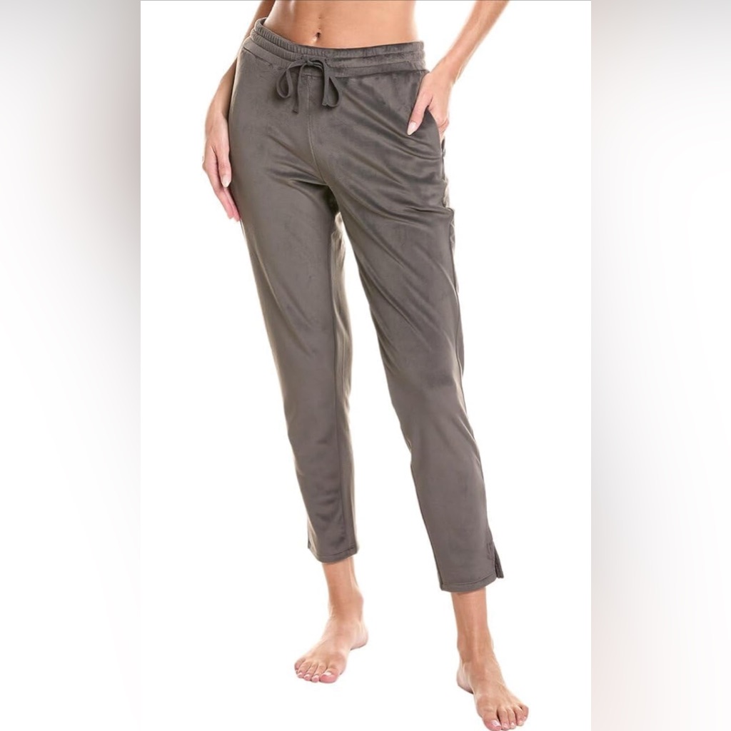 Nwt Barefoot Dreams Luxechic Skinny Pant With Zips In Carbon Sz Small $135
